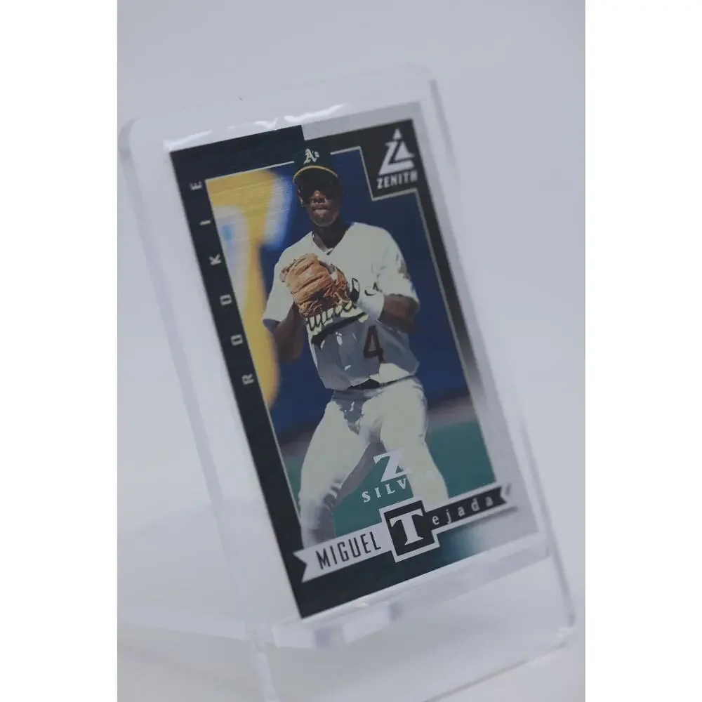 1998 Zenith Z-Silver #86 Miguel Tejada RC Rookie PSA 8 Oakland Athletics - Pop 1
